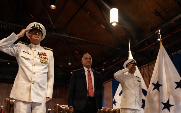 Vice Adm. Douglas L. Williams Relieves Vice Adm. Johnny Wolfe Jr. at Portfolio Acquisition Executive Strategic Systems Programs Change of Command Ceremony