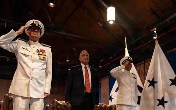 Vice Adm. Douglas L. Williams Relieves Vice Adm. Johnny Wolfe Jr. at Portfolio Acquisition Executive Strategic Systems Programs Change of Command Ceremony