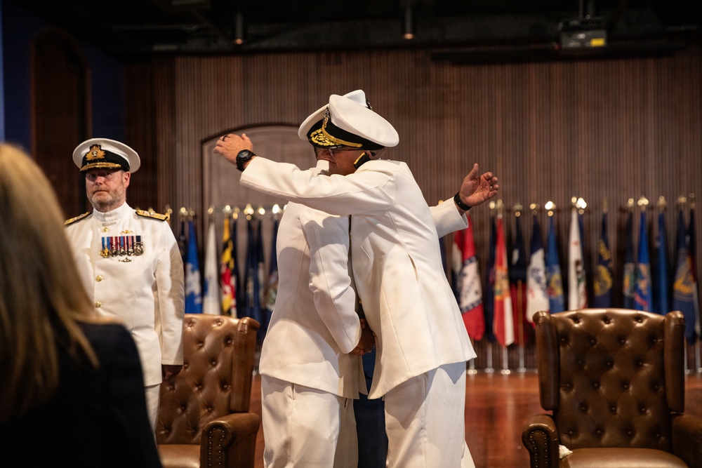 Vice Adm. Douglas L. Williams Relieves Vice Adm. Johnny Wolfe Jr. at Portfolio Acquisition Executive Strategic Systems Programs Change of Command Ceremony