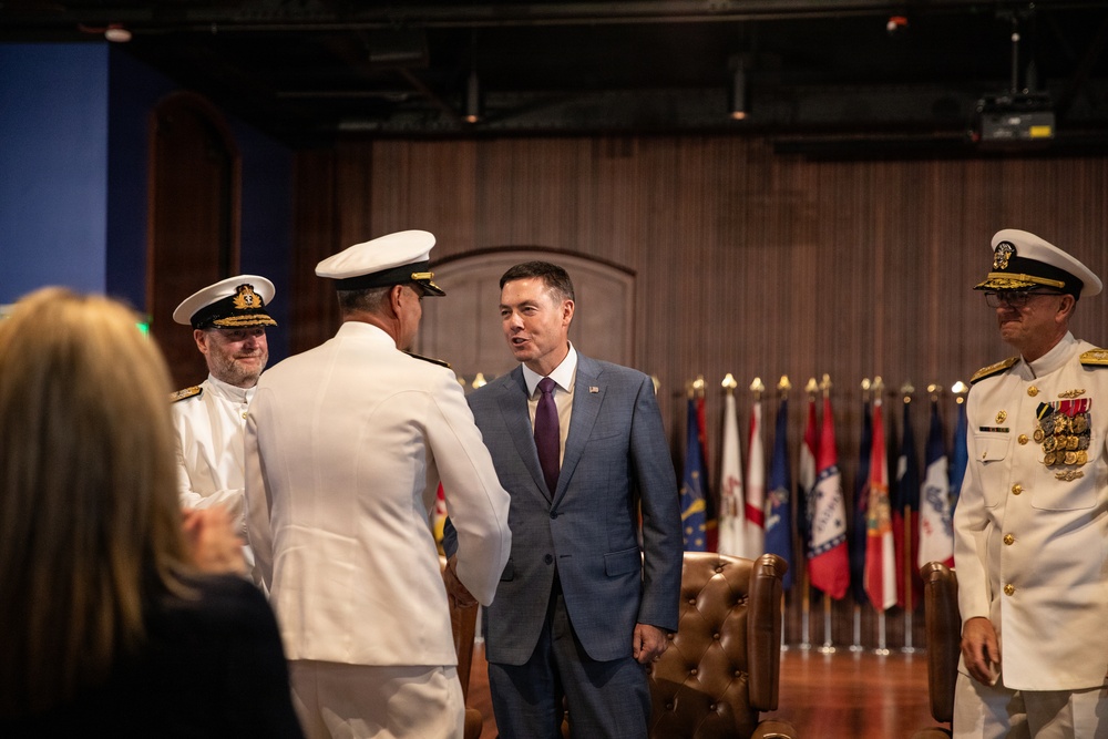 Vice Adm. Douglas L. Williams Relieves Vice Adm. Johnny Wolfe Jr. at Portfolio Acquisition Executive Strategic Systems Programs Change of Command Ceremony