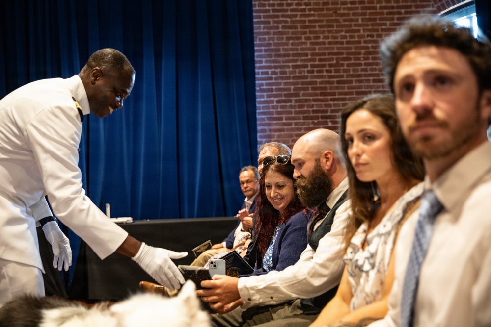 Vice Adm. Douglas L. Williams Relieves Vice Adm. Johnny Wolfe Jr. at Portfolio Acquisition Executive Strategic Systems Programs Change of Command Ceremony