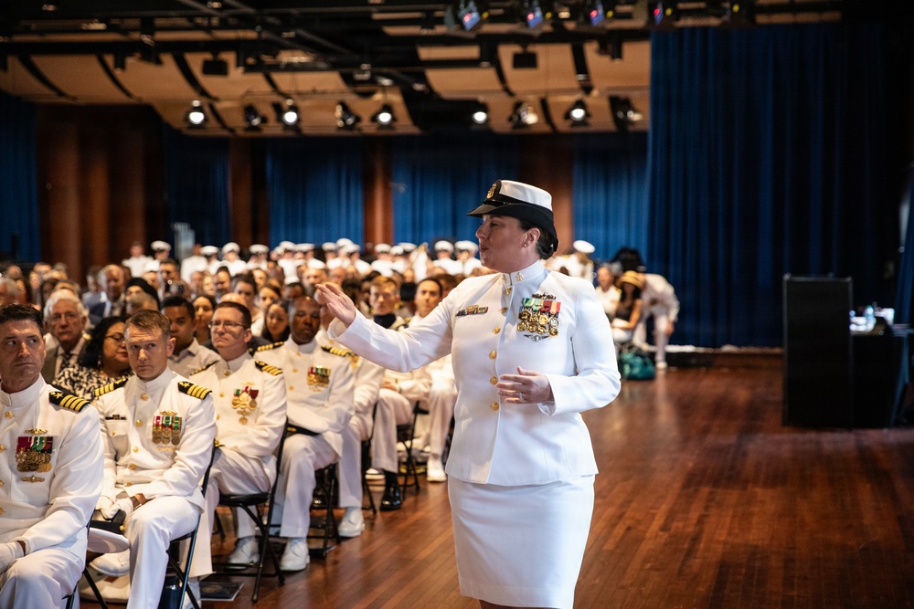 Vice Adm. Douglas L. Williams Relieves Vice Adm. Johnny Wolfe Jr. at Portfolio Acquisition Executive Strategic Systems Programs Change of Command Ceremony