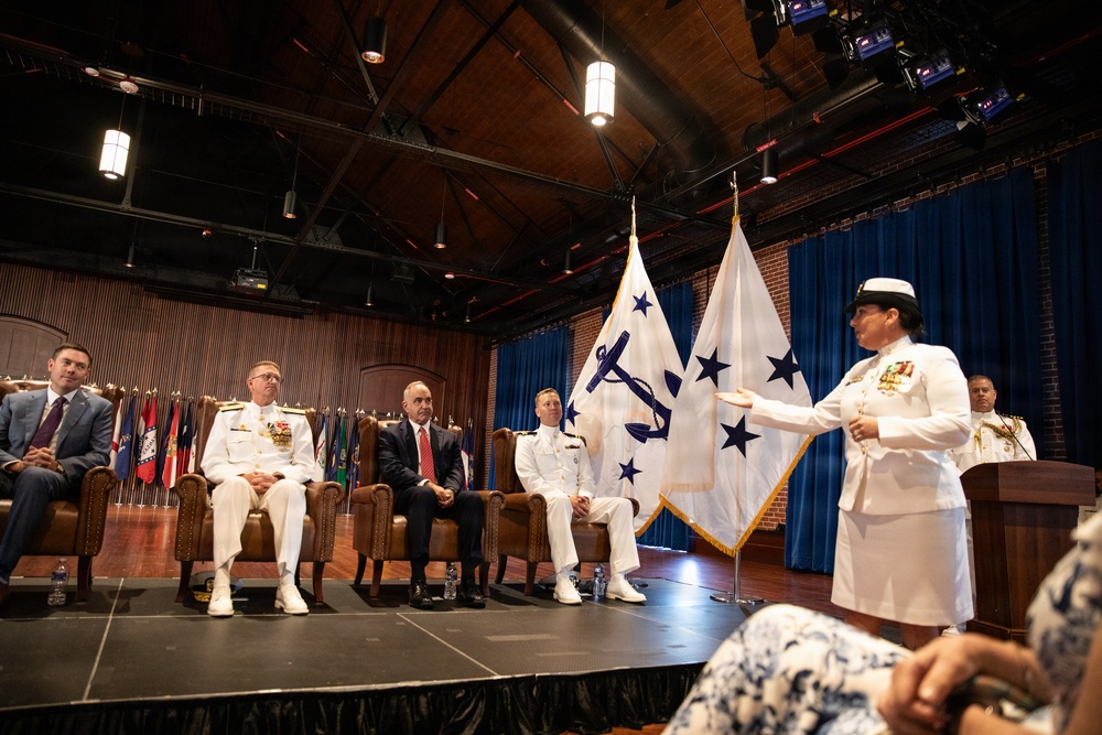 Vice Adm. Douglas L. Williams Relieves Vice Adm. Johnny Wolfe Jr. at Portfolio Acquisition Executive Strategic Systems Programs Change of Command Ceremony