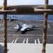 USS George H.W. Bush prepares to land aircraft