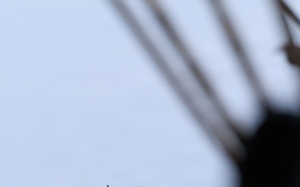 USS George H.W. Bush prepares to land aircraft