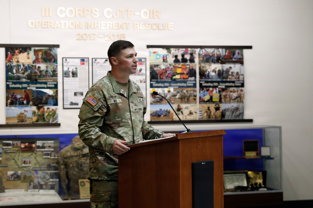 7th Mobile Public Affairs Detachment Change of Command Ceremony