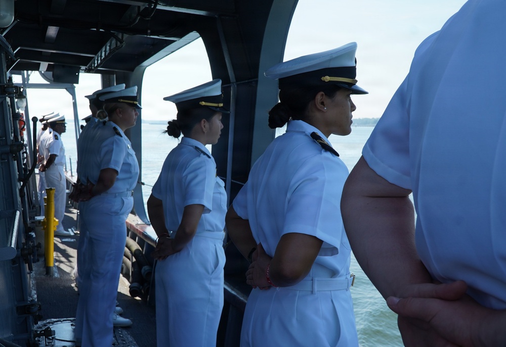 Midshipmen from U.S. Naval Academy celebrate maritime heritage during Sail Yorktown Festival