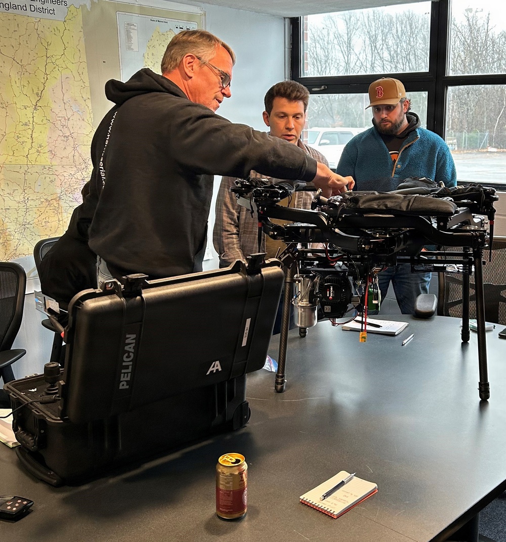 USACE NAE personnel examine during training