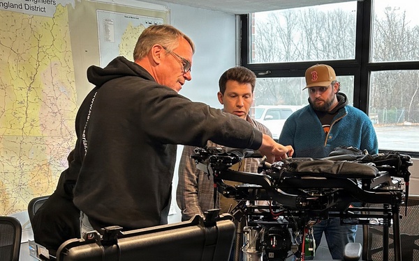 USACE NAE personnel examine during training