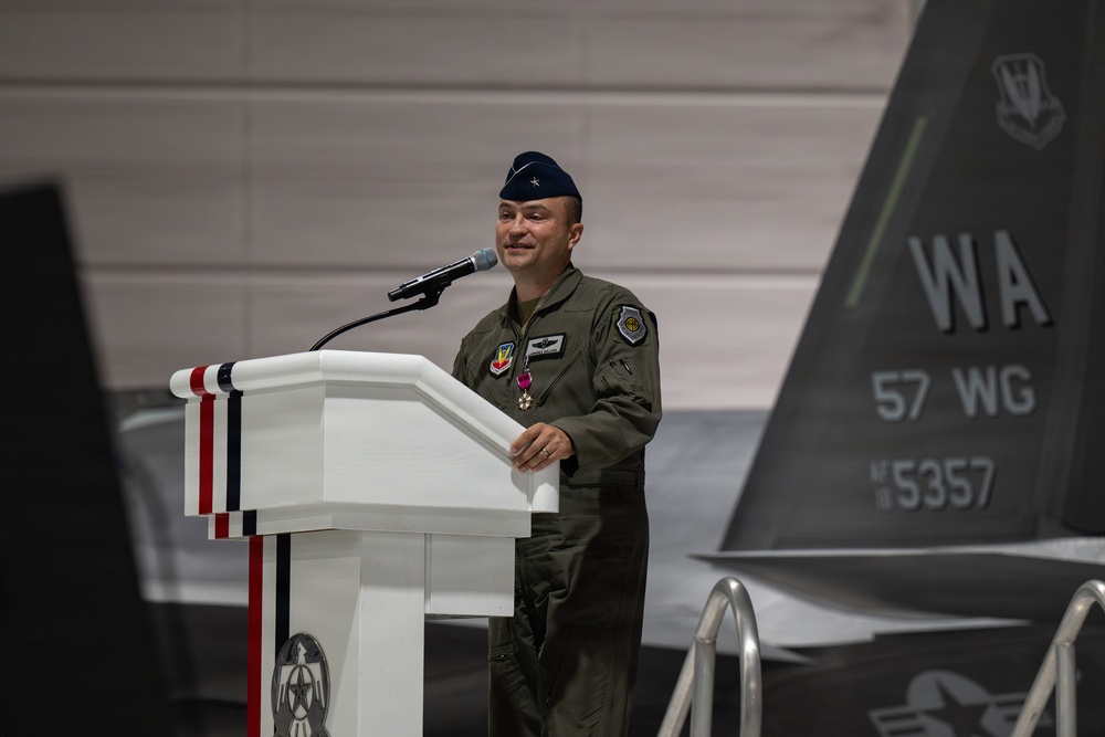 Col. Scott Mills assumes command of the 57 WG