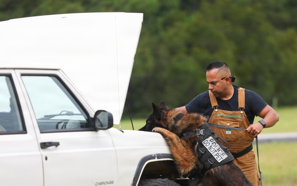 MCAS Beaufort PMO K-9 Explosive Detection and Bite Test