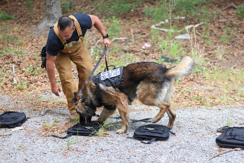 MCAS Beaufort PMO K-9 Explosive Detection and Bite Test