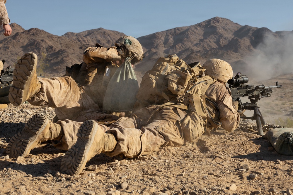 1st Battalion, 24th Marines Conduct Platoon Attack at Range 400