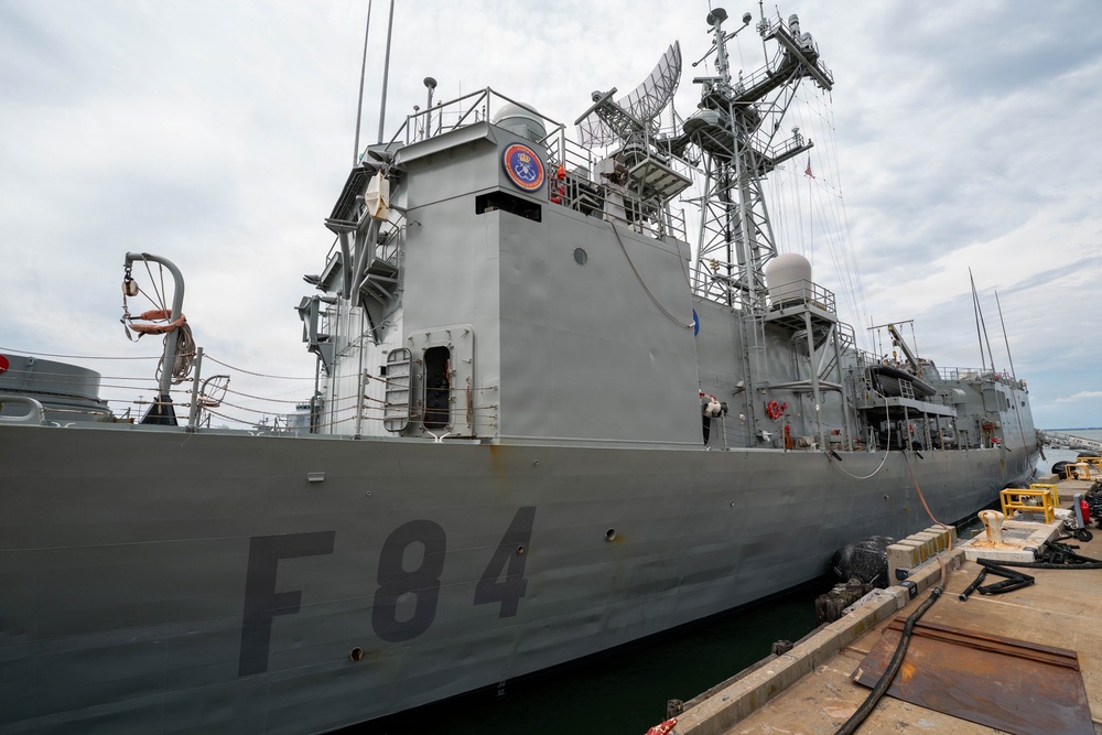 Spanish Navy ESPS Reina Sofia (F-84) arrival at Naval Station Norfolk