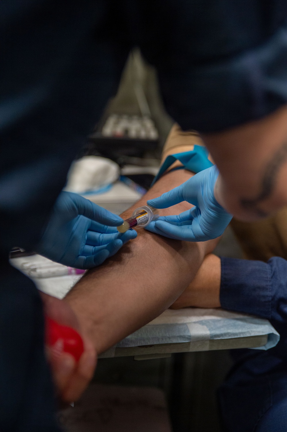 Ronald Reagan Sailors Conduct Blood Drive