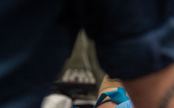 Ronald Reagan Sailors Conduct Blood Drive