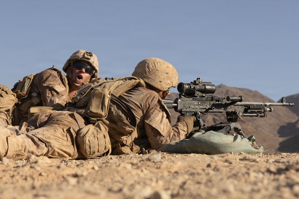 1st Battalion, 24th Marines Conduct Platoon Attack at Range 400