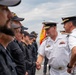 Rear Adm. David E. Mazur, vice commander, U.S. 2nd Fleet visits foreign ships arriving to Naval Station Norfolk