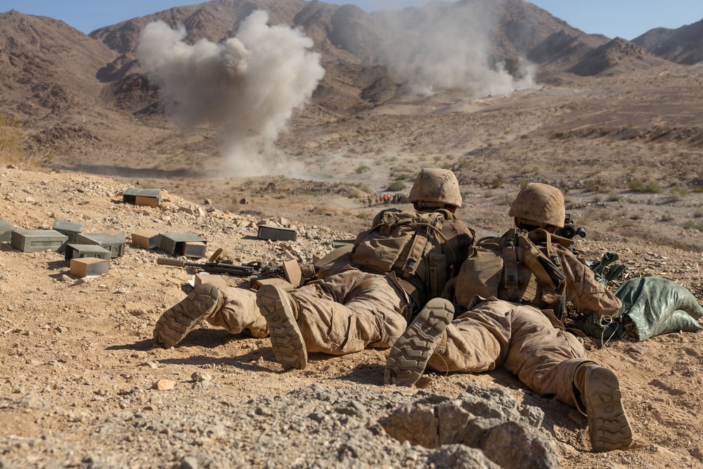 1st Battalion, 24th Marines Conduct Platoon Attack at Range 400