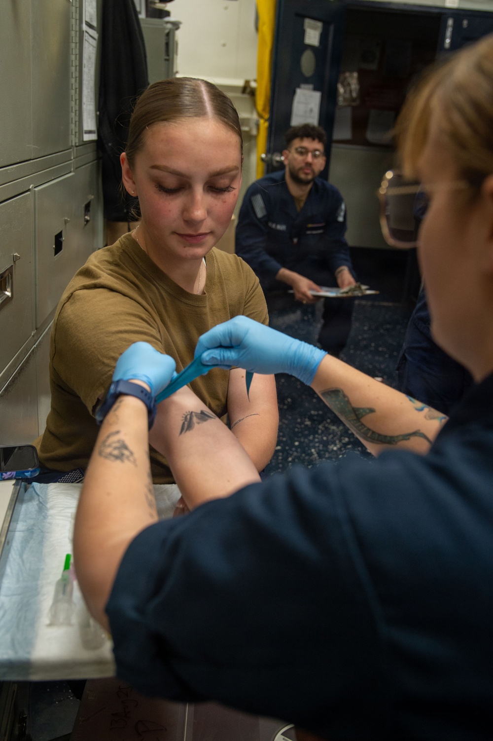 Ronald Reagan Sailors Conduct Blood Drive