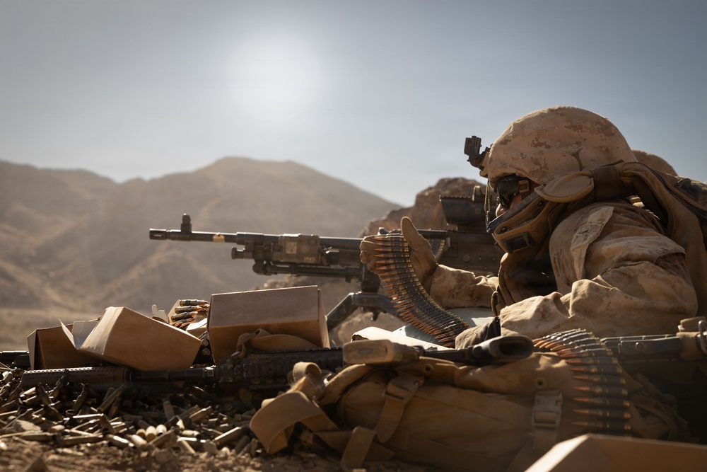 1st Battalion, 24th Marines Conduct Platoon Attack at Range 400