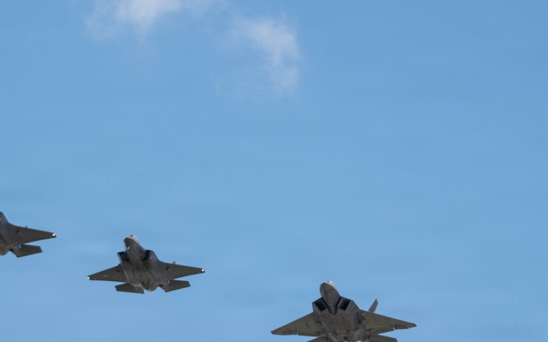 Virginia Air National Guard F-22 Raptors Train Alongside Finnish F-35s at Ebbing ANGB
