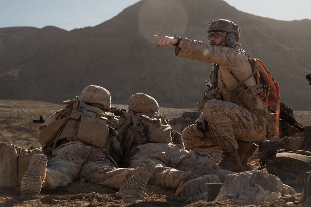 1st Battalion, 24th Marines Conduct Platoon Attack at Range 400