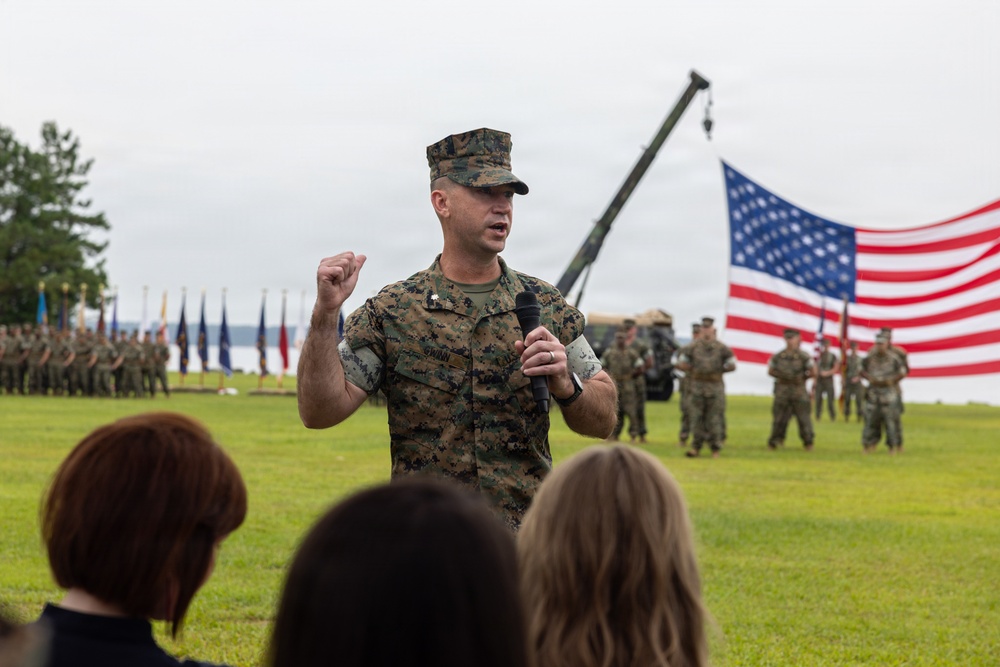 2nd Radio Battalion, welcomes new commanding officer Lt. Col. Brian McCarthy