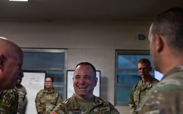 Major General Corner visits Operation Sentinel Justice