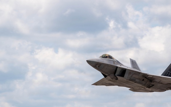 Virginia Air National Guard F-22 Raptors Train Alongside Finnish F-35s at Ebbing ANGB