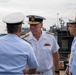 Rear Adm. David Mazur, vice commander, U.S. 2nd Fleet visits foreign ships arriving to Naval Station Norfolk