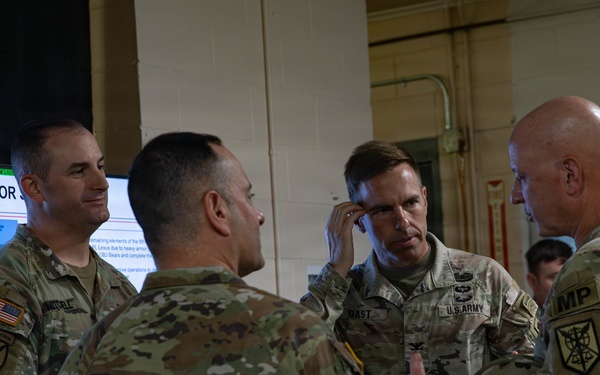 Maj. Gen. Richard Corner II DV Visit for OSJ