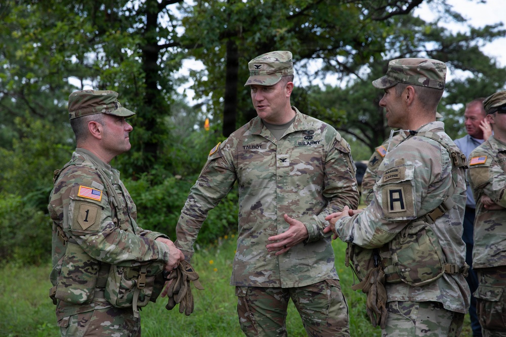 Maj. Gen. Richard Corner II DV Visit for OSJ