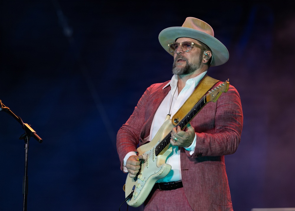 The U.S. Army Ceremonial Band performs with Zac Brown Band at Freedom 250 Fan Fest