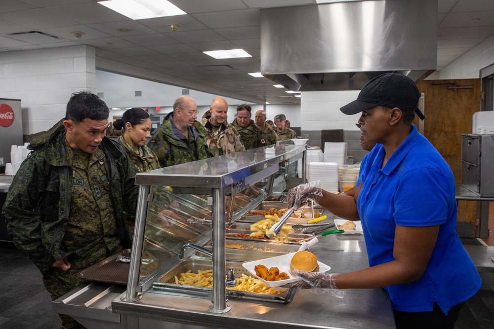 Camp Shelby Welcomes Operation Sentinel Justice Distinguished Visitors to Dining Facility
