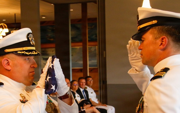 Cmdr. Sean Stein’s retirement ceremony