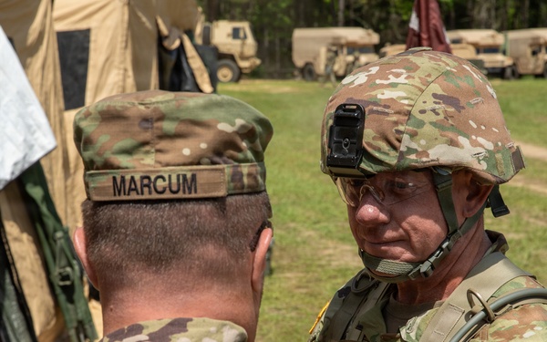 Commander Visit to Field Hospital during Operation Sentinel