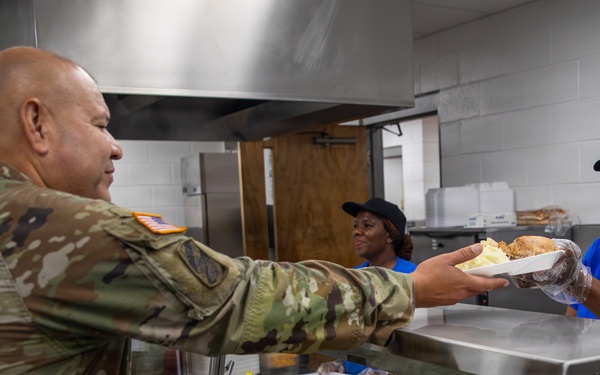Camp Shelby Welcomes Operation Sentinel Justice Distinguished Visitors to Dining Facility