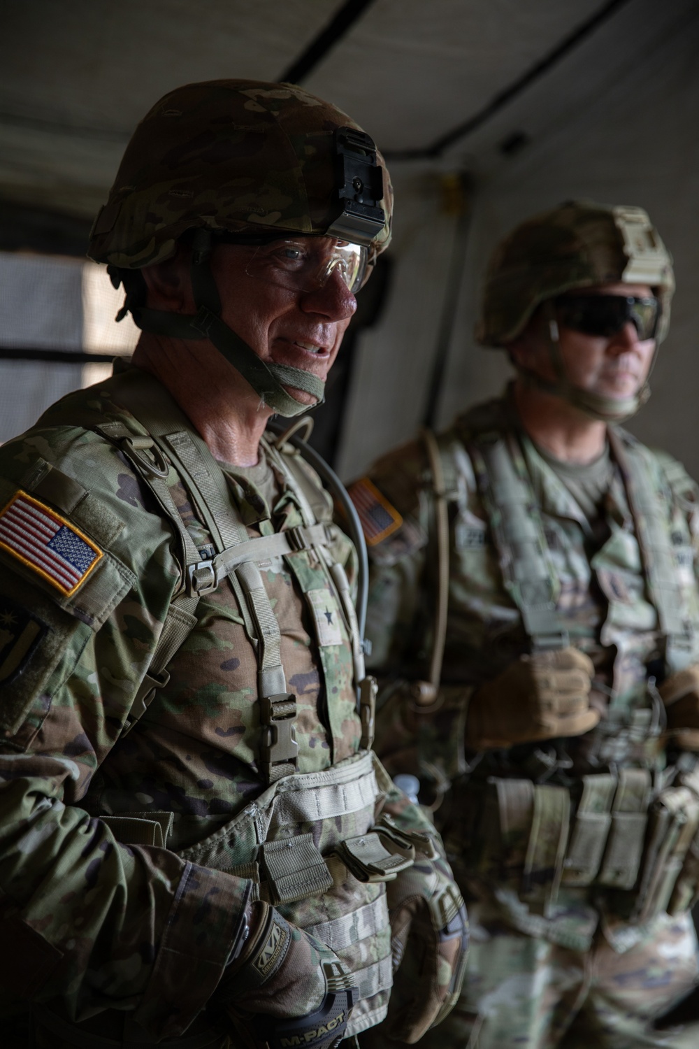 Commander Visit to Field Hospital during Operation Sentinel
