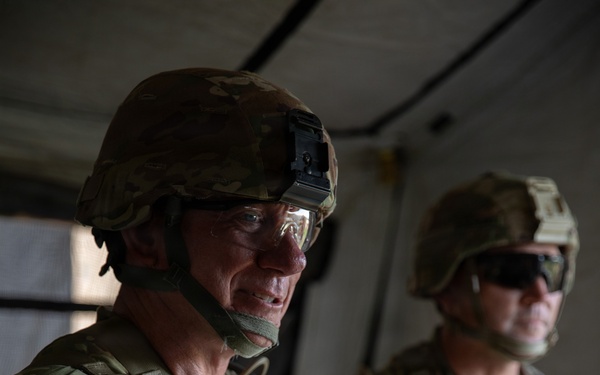 Commander Visit to Field Hospital during Operation Sentinel