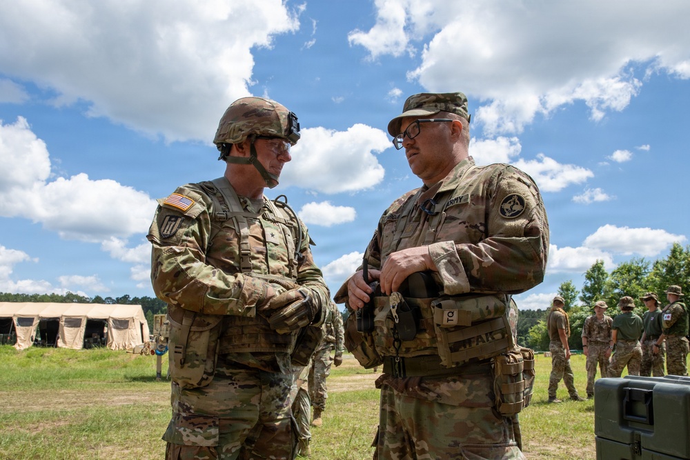 Commander Visit to Field Hospital during Operation Sentinel