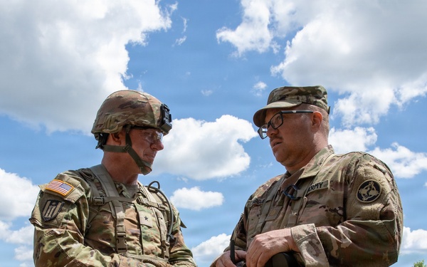 Commander Visit to Field Hospital during Operation Sentinel