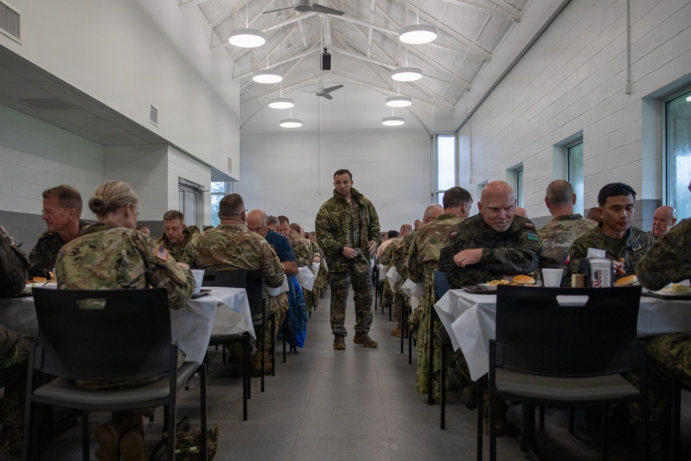 Camp Shelby Welcomes Operation Sentinel Justice Visitors to Dining Facility