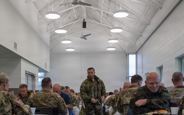 Camp Shelby Welcomes Operation Sentinel Justice Visitors to Dining Facility