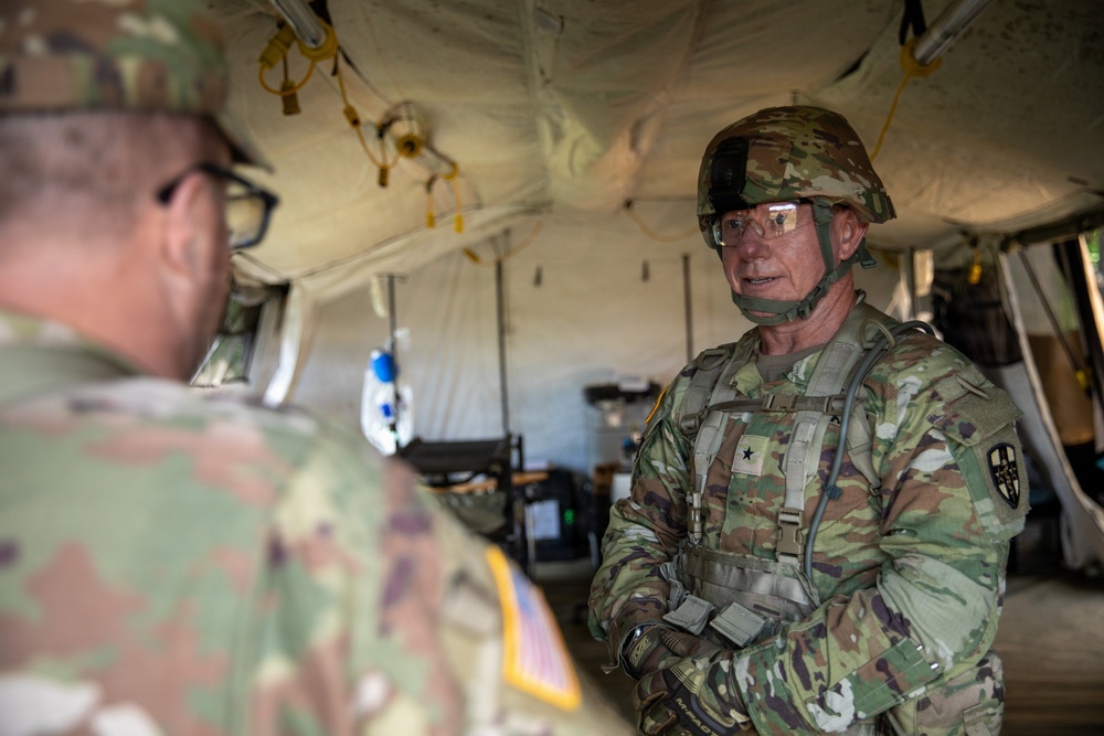 Commander Visit to Field Hospital during Operation Sentinel Justice