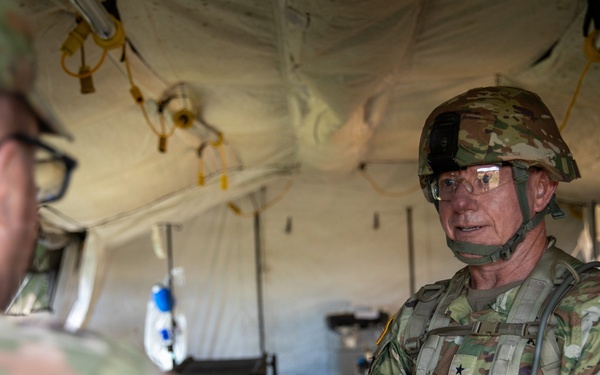 Commander Visit to Field Hospital during Operation Sentinel Justice