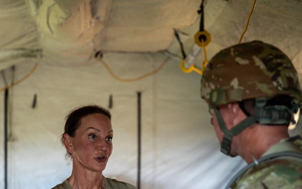 Commander Visit to Field Hospital during Operation Sentinel J
