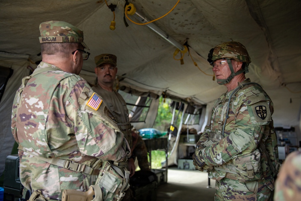 Commander Visit to Field Hospital during Operation Sentinel Justice