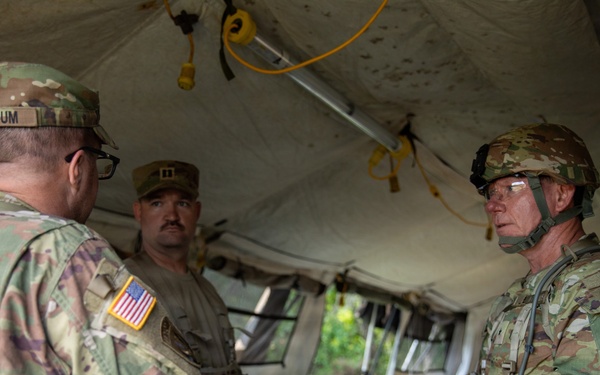 Commander Visit to Field Hospital during Operation Sentinel Justice