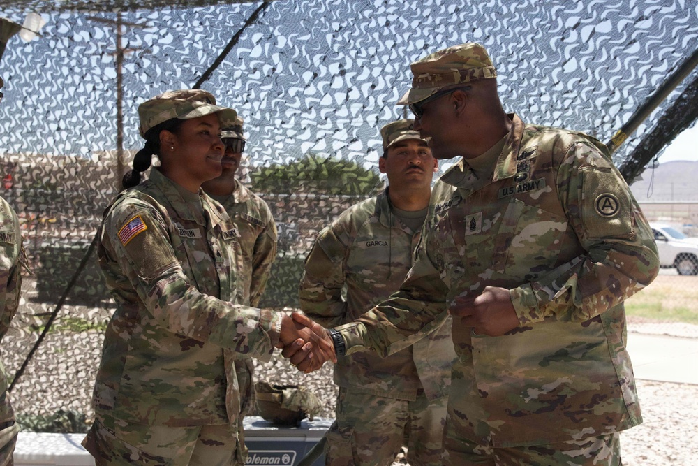 USARCENT CSM Visits 32d AAMDC